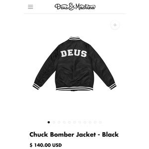 Chuck Bomber Jacket Black Unisex